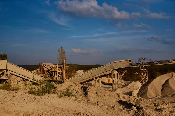 Промышленная Зона Песком Высокое Качество Фото — стоковое фото
