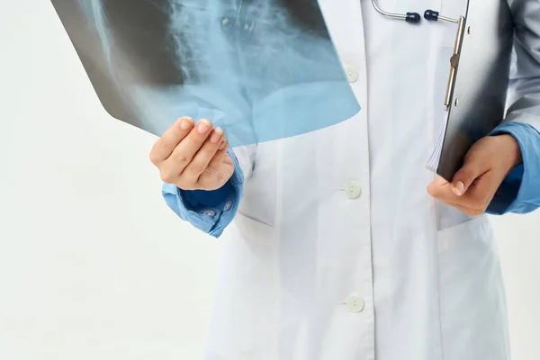 Лікар в білому пальто Іллінівка знімок лікарні медичний огляд професіонал — стокове фото