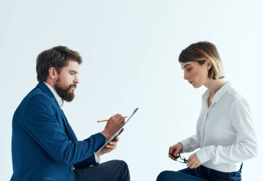İş arkadaşları iletişim profesyonel ofis ekibi