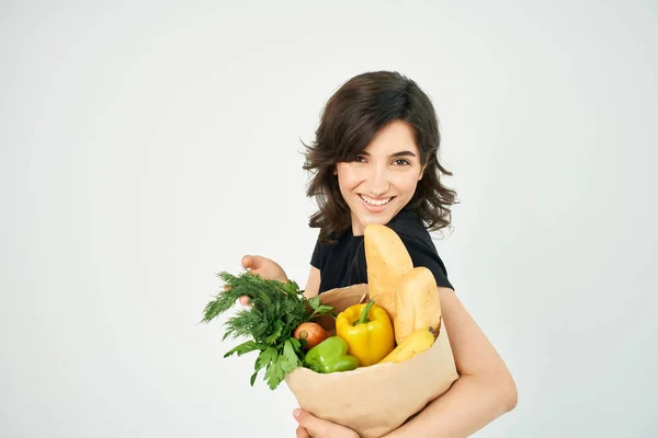 package of products delivery service delivery vegetables