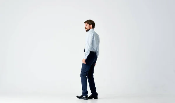 Uomo Affari Camicia Con Cravatta Studio Foto Alta Qualità — Foto Stock