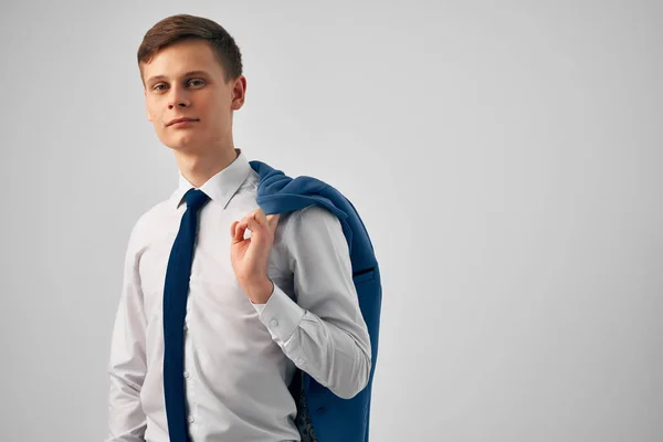 Manager in shirt met stropdas kantoor werk officiële professional — Stockfoto