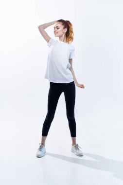 Spor yapan bir kadın. Yüksek kalite fotoğraf