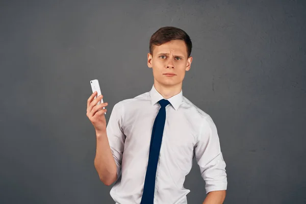 Manager telefoniert professionelle Arbeitstechnologie — Stockfoto