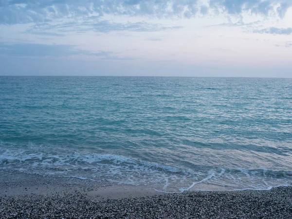 Ocean waves beach landscape top view travel — Stock Photo, Image