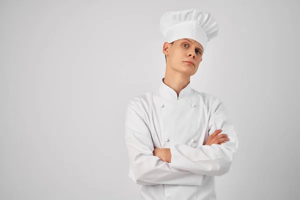 Chef Ristorante Professionale Posa — Foto Stock