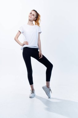 Atletik kadın zayıf beden çalışma enerji yaşam tarzı