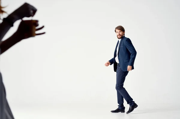 Bearded business man manager Professional office Studio — Stock Photo, Image