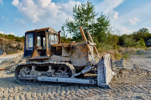 Graafmachine werk bouw geologie machine vervoer — Stockfoto