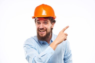 Erkek mühendis, profesyonel işçi, stüdyo el hareketi.