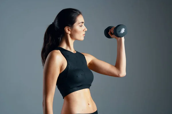 Woman Slim Figure Working Out — Stock Photo, Image