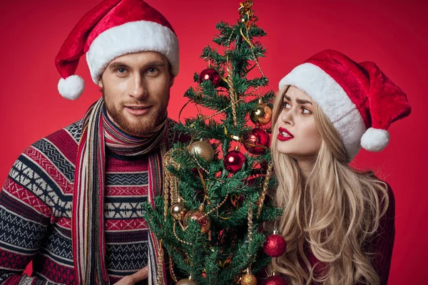 Fröhlich Ehepaar Glück Romantik Urlaub Weihnachten — Stockfoto
