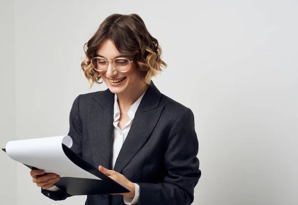 Femmes gestionnaires documents en main Job Professional — Photo