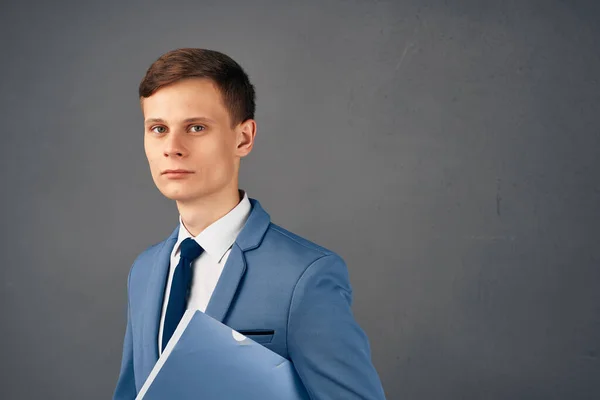 Man in suit work office official manager — Stock Photo, Image