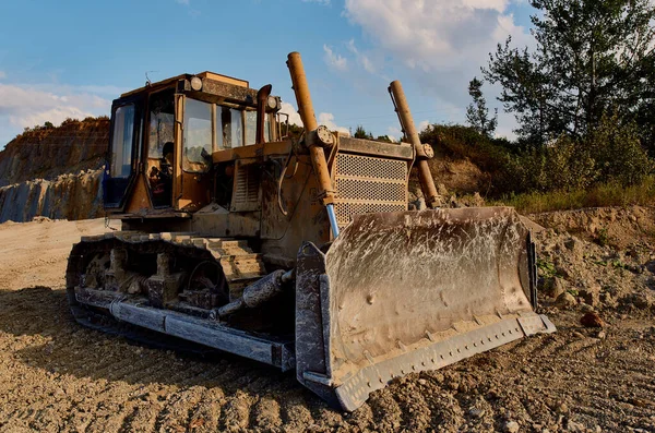 Excavadora trabajo geología construcción industria — Foto de Stock