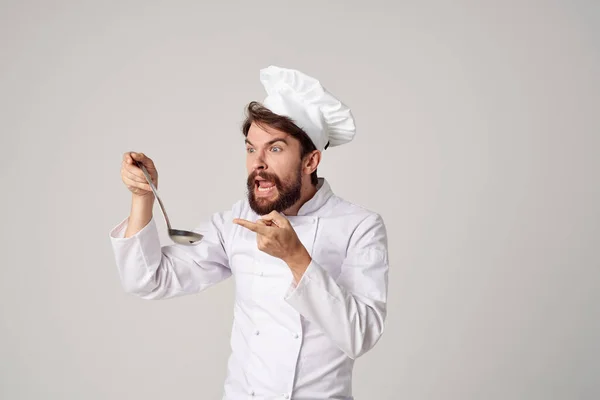 Šéfkuchař ochutnávka potravin restaurace Profesionální — Stock fotografie