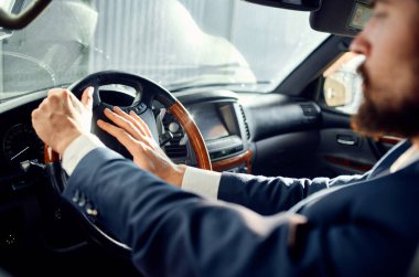 İş adamları resmi yolcu yolu zengini