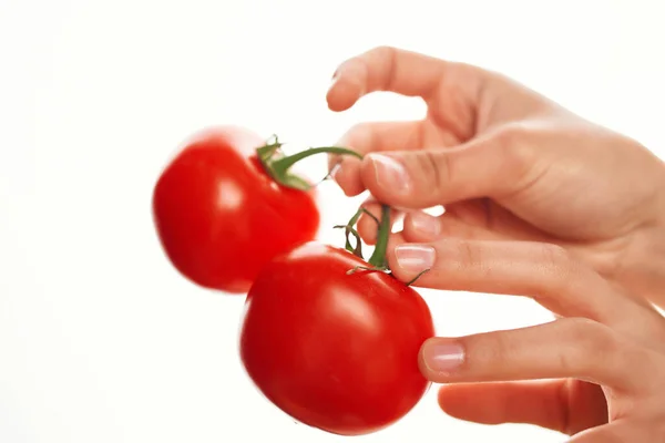 枝野菜のトマトビタミン調理サラダ ストック写真