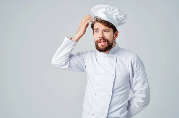bearded man chef Cooking culinary industry Professional emotions