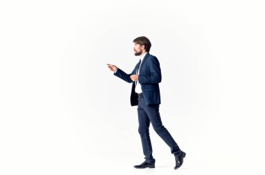 Sakallı iş adamı yöneticisi Profesyonel ofis stüdyosu