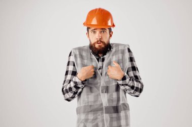 Mühendis turuncu kask planları Profesyonel stüdyo endüstrisi