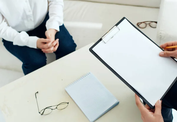 Patient mit psychologischer Sitzungstherapie — Stockfoto