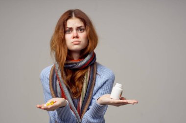 Tecrit edilmiş sağlık sorunları olan hasta bir kadın. Yüksek kalite fotoğraf