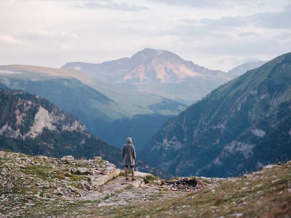 Mountain nature clouds travel freedom landscape — Stock Photo, Image