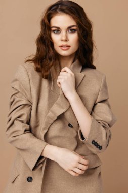 Çekici kadın ceketi giysisi moda lüksü