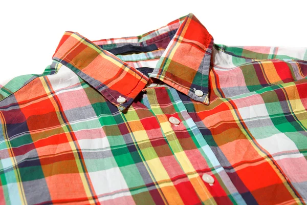 Rood shirt knop-up — Stockfoto