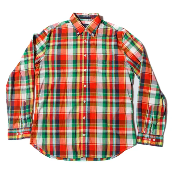 Färgglada rutig skjorta — Stockfoto