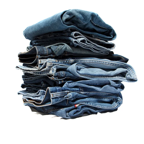 Stapel Jeans — Stockfoto