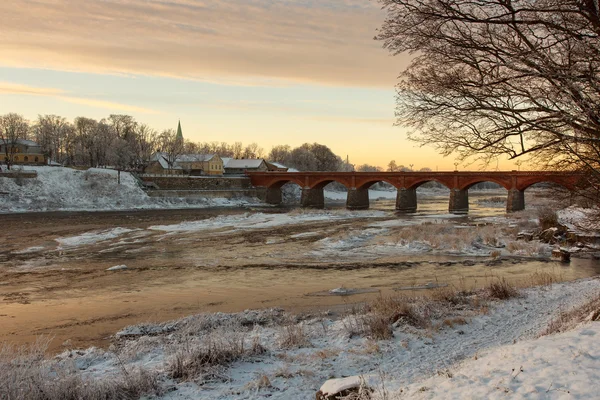 Kuldiga, Lettland. alte Brücke — Stockfoto