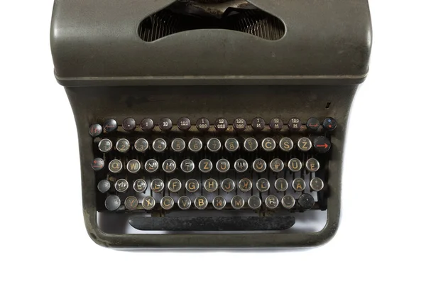 Old Typewriter on white — Stock Photo, Image