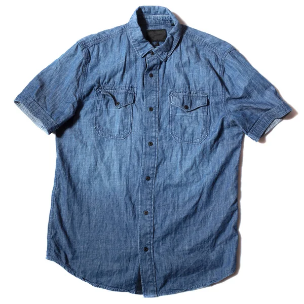 Μπλε denim πουκάμισο — Φωτογραφία Αρχείου