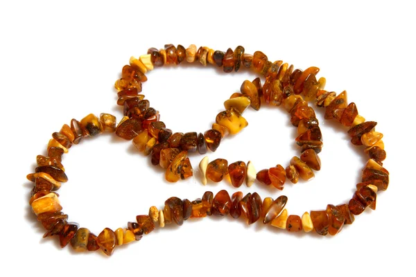 Amber necklace — Stock Photo, Image