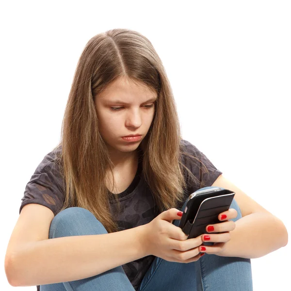 Girl on phone — Stock Photo, Image