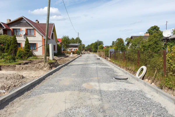 Unfertige Straße — Stockfoto