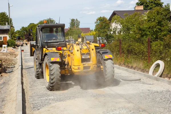 Vägkonstruktion — Stockfoto