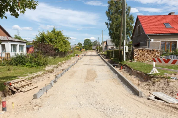 Unfinished road — Stock Photo, Image