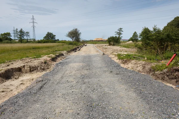 Unfinished road construction — Stock Photo, Image