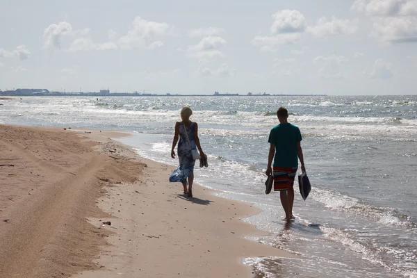 Walk on beach — Stock Photo, Image