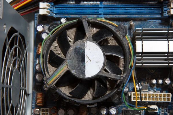 Dusty computer fan — Stock Photo, Image