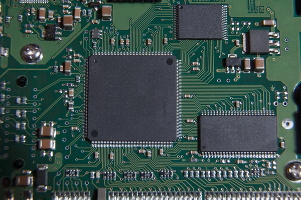 Green circuit board — Stock Photo, Image