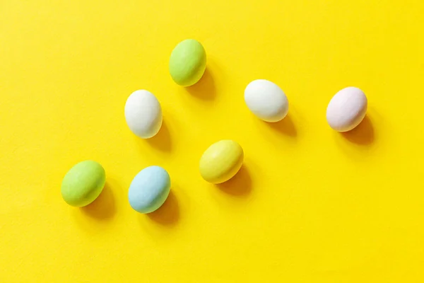 Feliz Conceito Páscoa Preparação Para Férias Doces Páscoa Ovos Chocolate — Fotografia de Stock