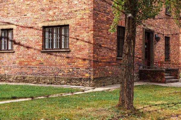 Muzeum Nazistowskiego Obozu Koncentracyjnego Auschwitz Birkenau Polsce Oświęcimskie Więzienie Żydowskie — Zdjęcie stockowe