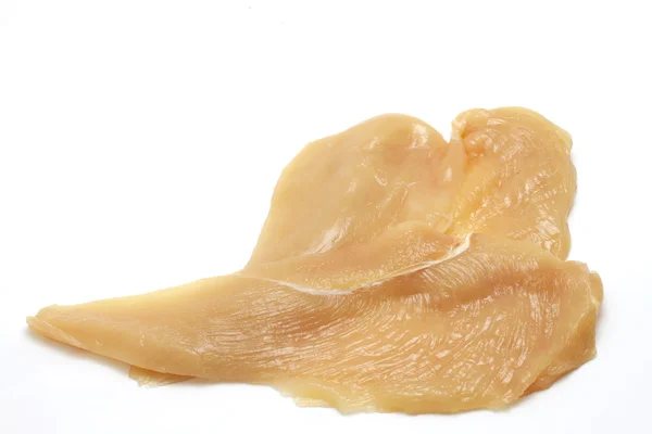 Bílé maso plátky kuřecích prsou — Stock fotografie