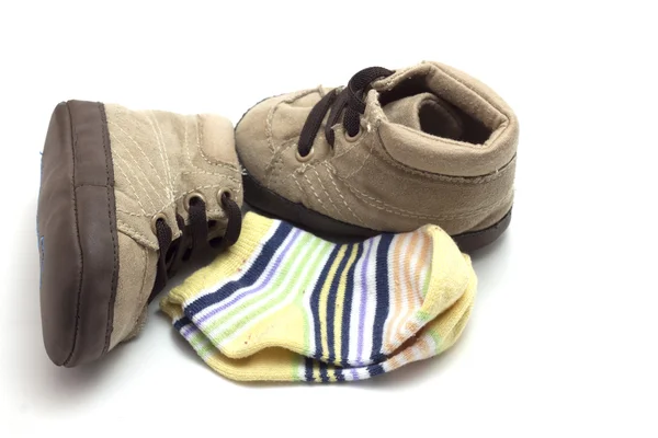 Εξαρτήματα ρουχισμού μωρό παπούτσια — Φωτογραφία Αρχείου