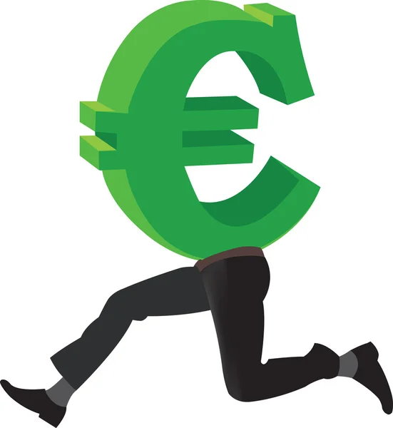 Symbol waluty euro — Wektor stockowy