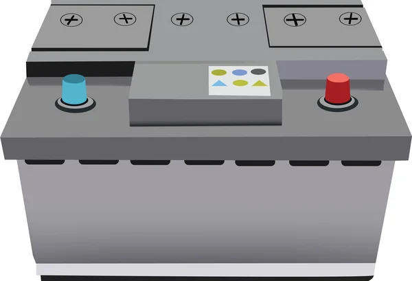 Bilbatteriteknologi for autocension med poly – stockvektor